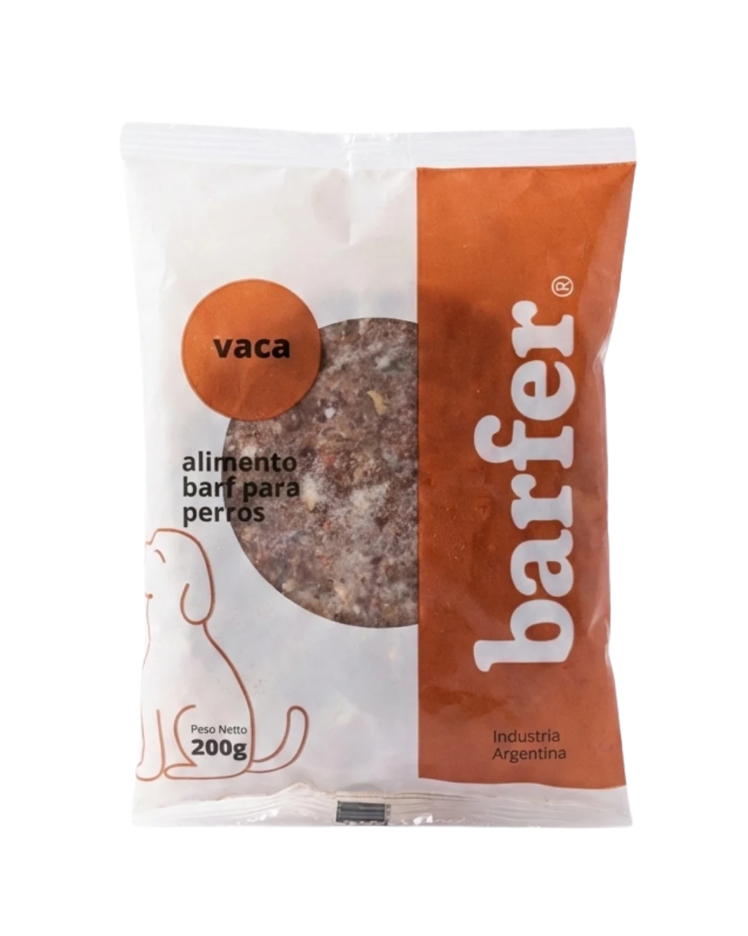 Medallones Barfer de vaca para perros, envase de 200 g